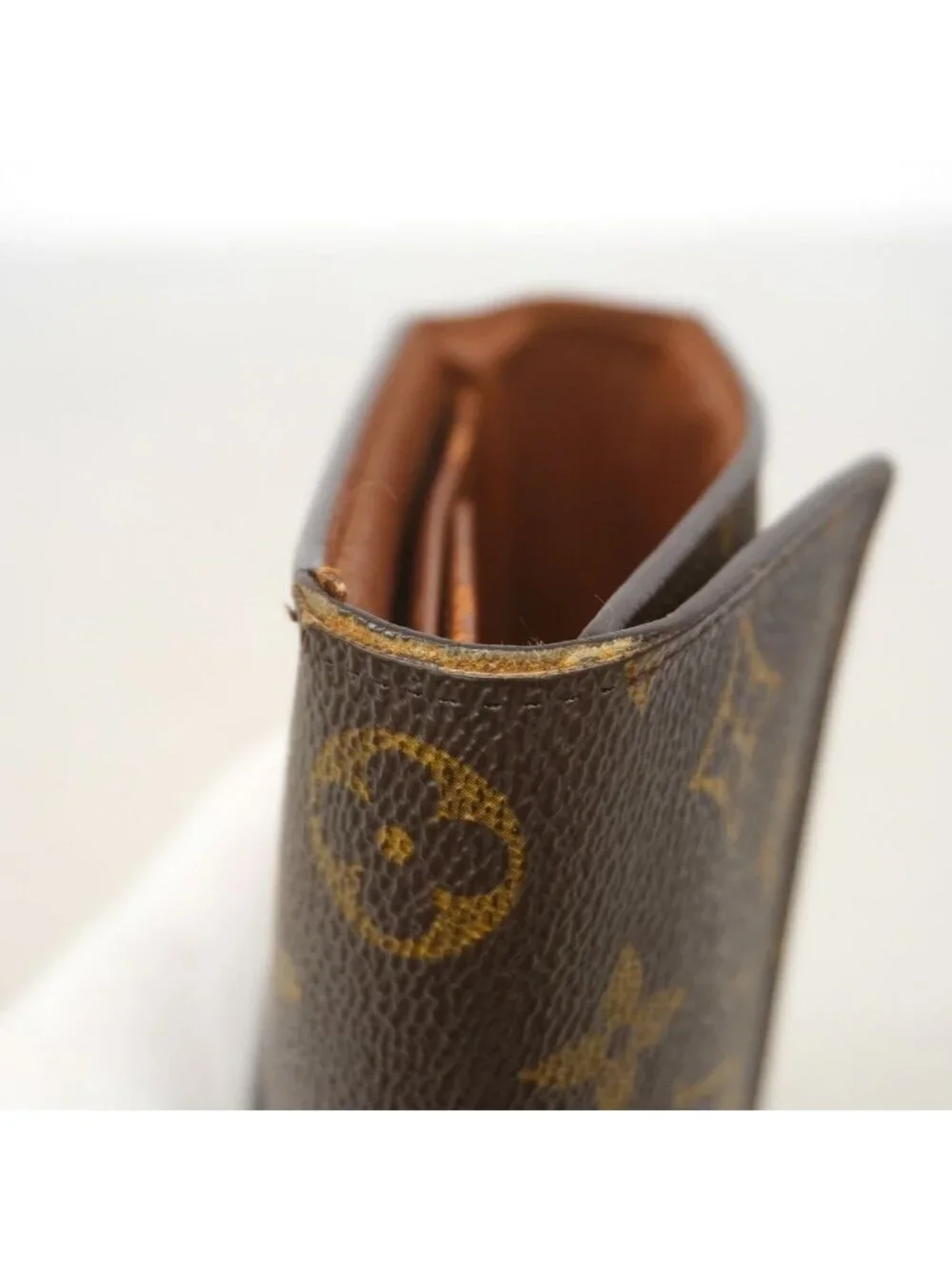 Louis Vuitton Trifold Wallet Monogram Porte Tresor International Brown
